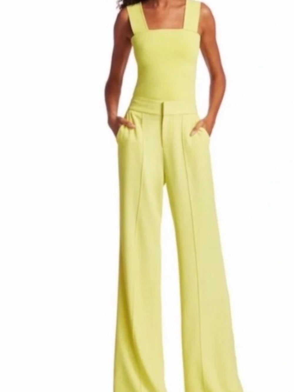 Alice + Olivia Neon Yellow Top!! Worn once! Dry cleaned!